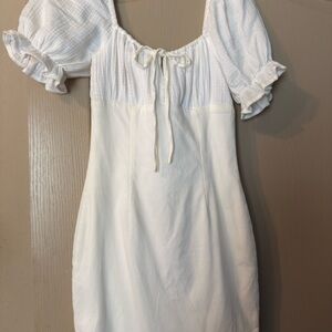 American Threads White Mini Dress